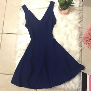 Royal blue skater dress